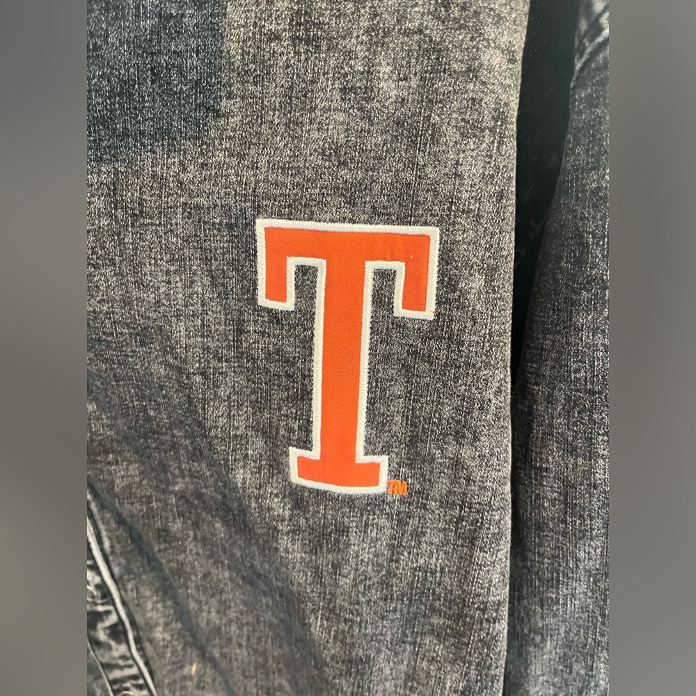NWT Texas Longhorns Multi Hit Tri Blend Oversized Button Up Jean Jacket - Picture 5 of 9
